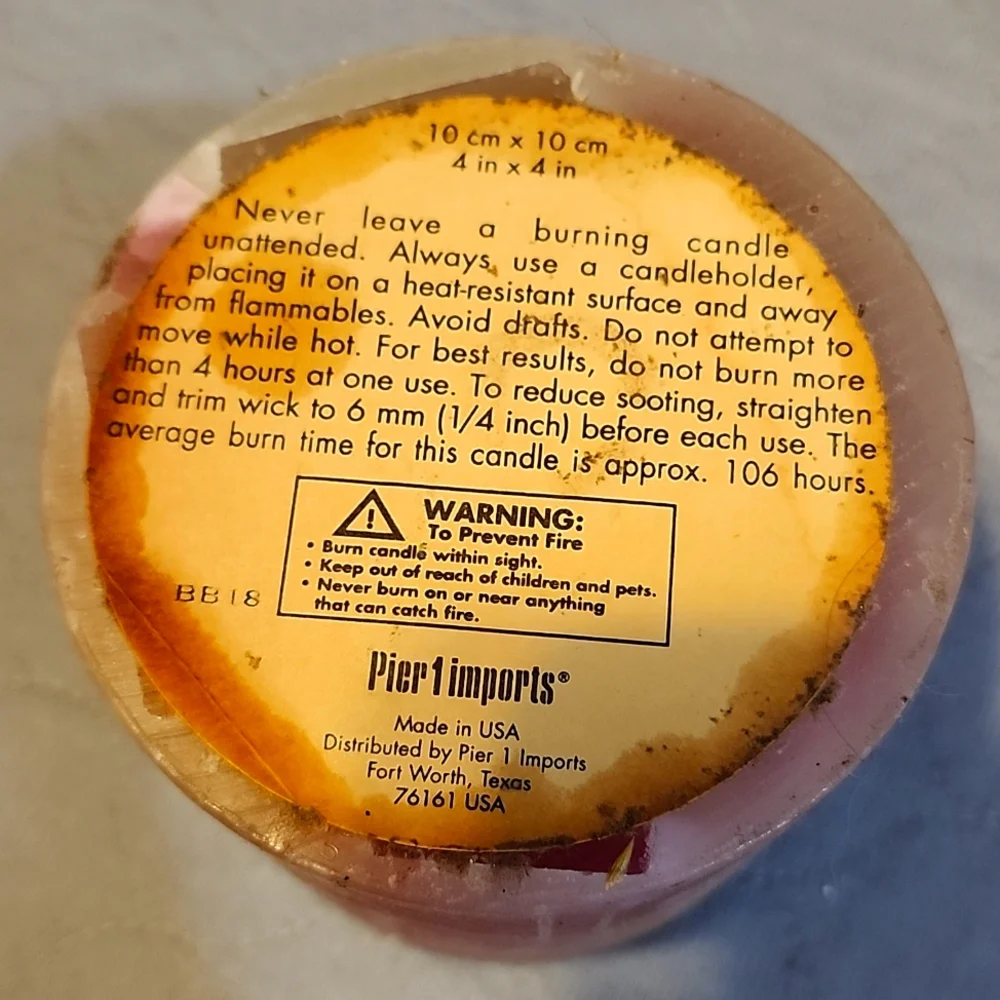 Pier 1 Chunky Pilar Candle